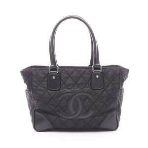 CHANEL Black Leather Tote Bag